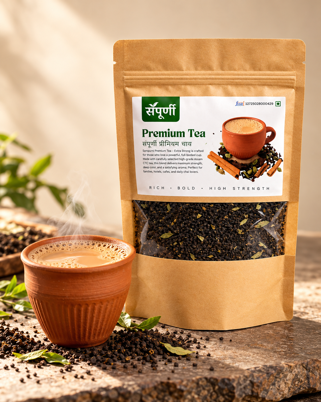 Sampurni Premium Assam Tea | Kadak Chai